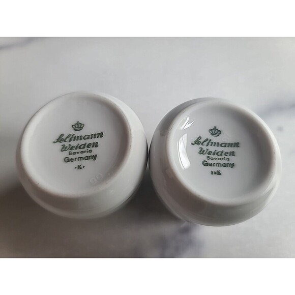 Vintage BAVARIA COAT OF ARMS Salt & Pepper Shakers Seltmann Welden  West Germany - Picture 7 of 10